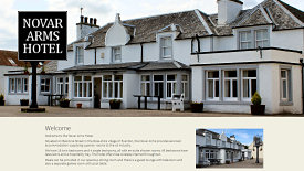 Web Design Example - Novar Arms Hotel Accommodation