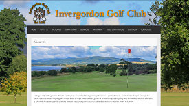 Web Design Example - Invergordon Golf Club